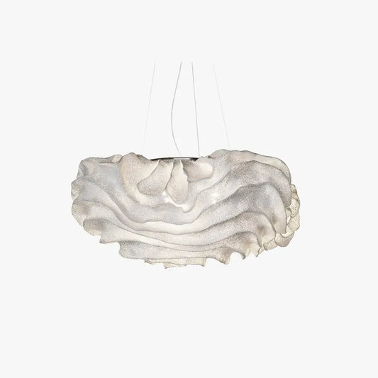 Art Deco Cloud-Shaped White Pendant Light