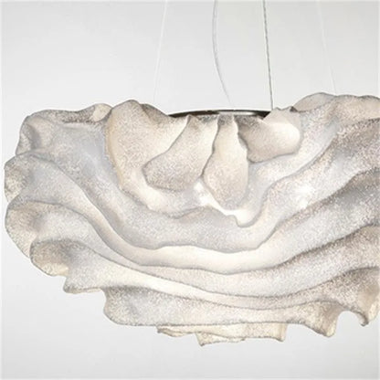 Art Deco Cloud-Shaped White Pendant Light