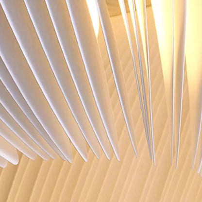 Nordic White Pendant Light – Nature-Inspired Circle