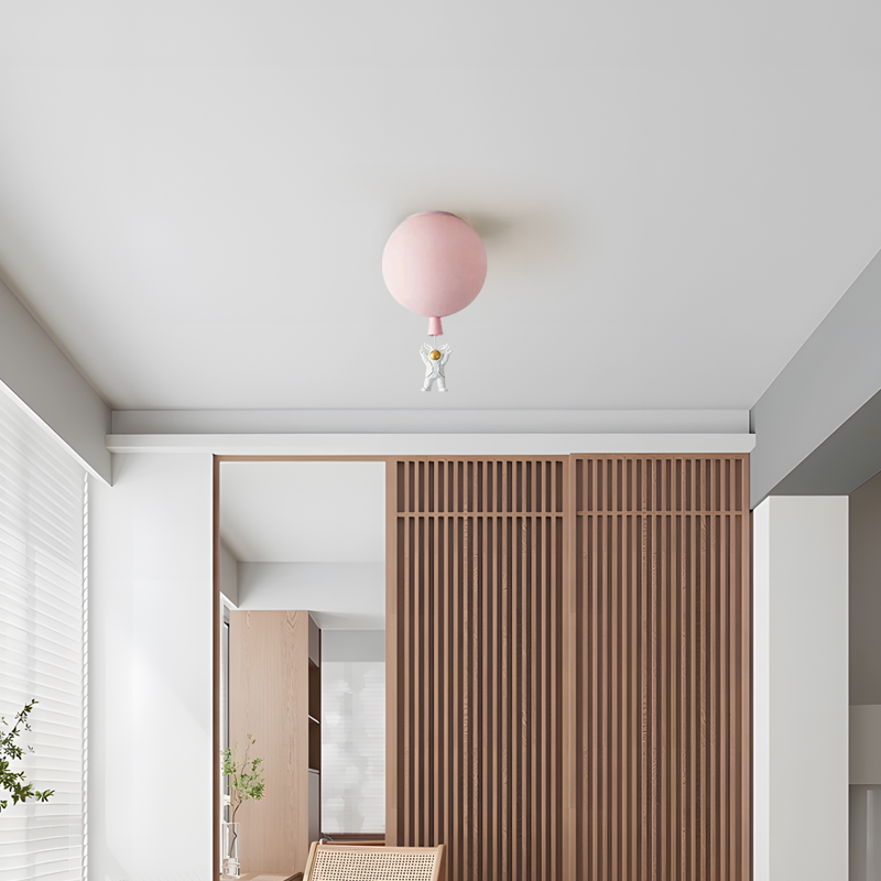 Pink ART DECO ceiling light