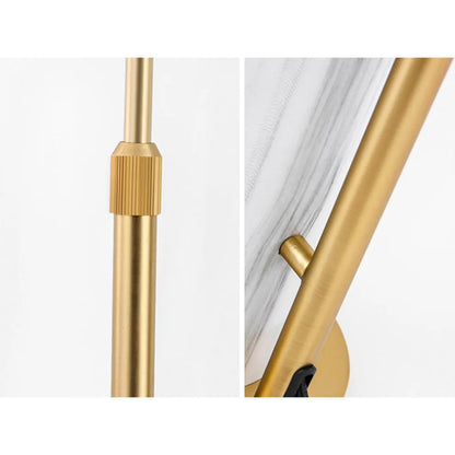 Minimalist Gold Floor Lamp – Metal