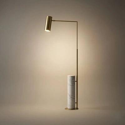 Velora Minimalist Gold Floor Lamp