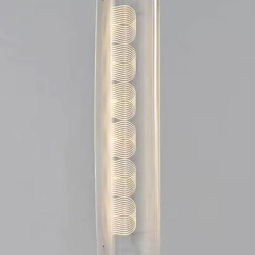 Modern Floor Lamp – Cylindrical Metal & Acrylic Living Room