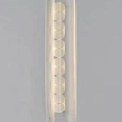 Modern Floor Lamp – Cylindrical Metal & Acrylic Living Room