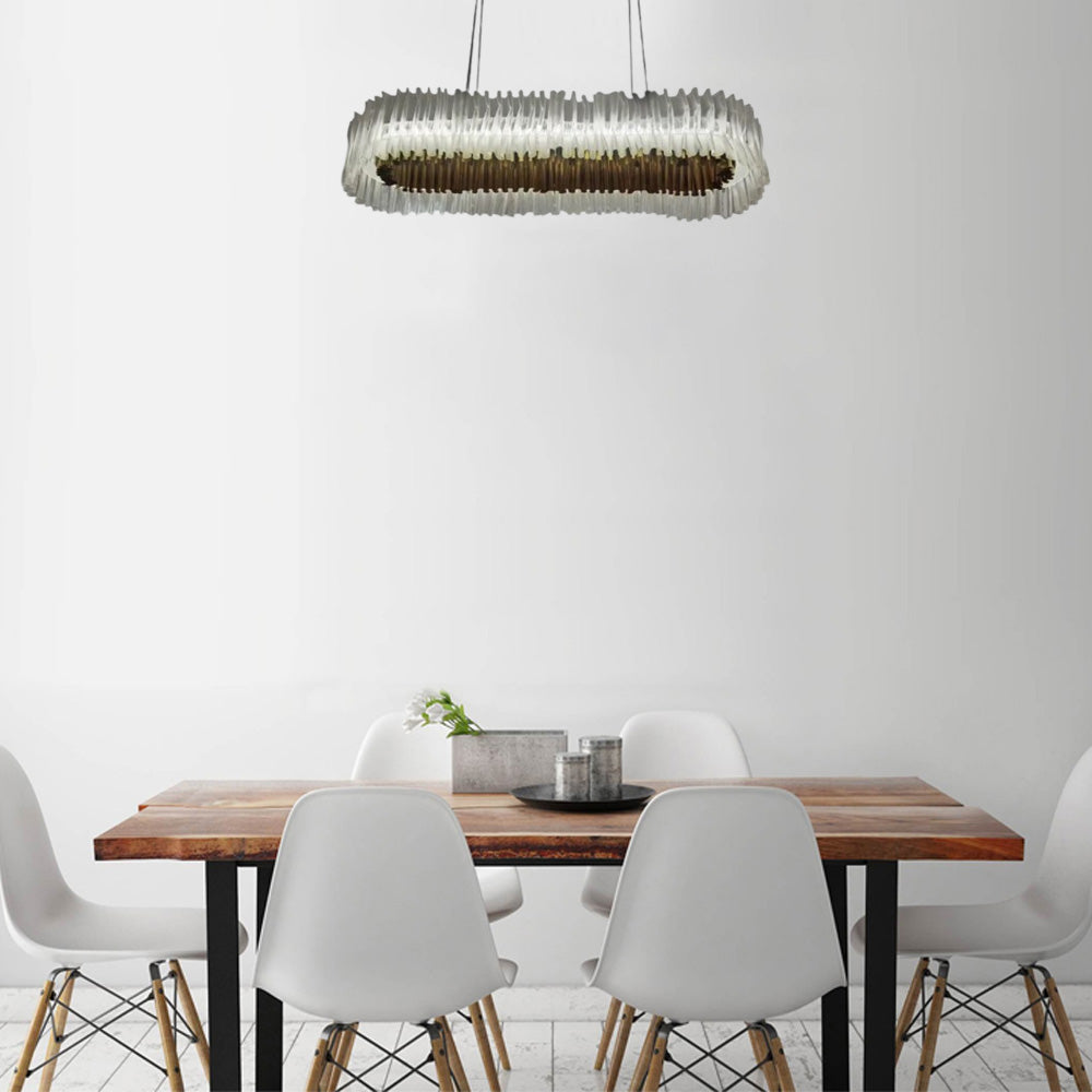 Designer Luxury Pleated Pendant Light Dining Room