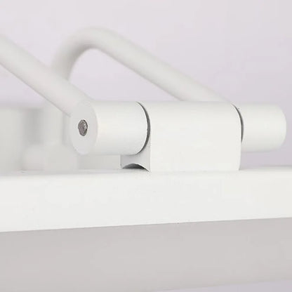 Modern White Vanity Light - Rectangular Metal