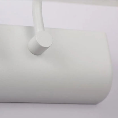 Modern White Vanity Light - Rectangular Metal