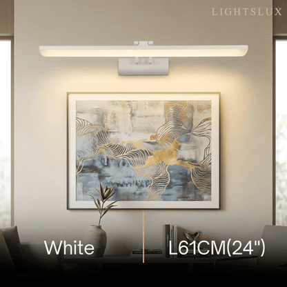 Arcato Modern White Vanity Light - Rectangular