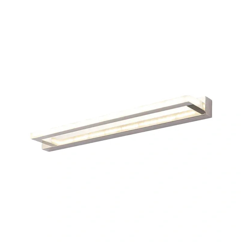 Arcato Modern Waterproof Vanity Light for Bathroom – White Acrylic & Metal Fixture