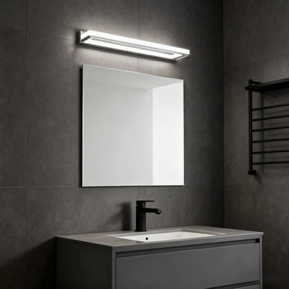 Arcato Modern Waterproof Vanity Light for Bathroom – White Acrylic & Metal Fixture