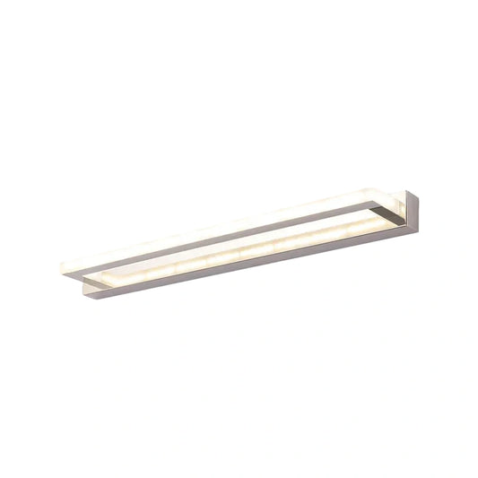 Arcato Modern Waterproof Vanity Light for Bathroom – White Acrylic & Metal Fixture