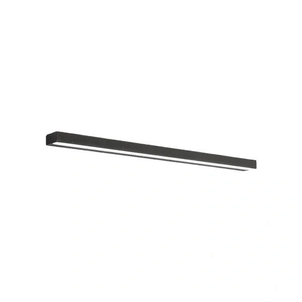 Arcato Minimalist Rectangular Vanity Light – Black Metal/Acrylic for Bathroom/Bedroom