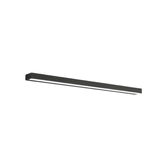 Arcato Minimalist Rectangular Vanity Light – Black Metal/Acrylic for Bathroom/Bedroom