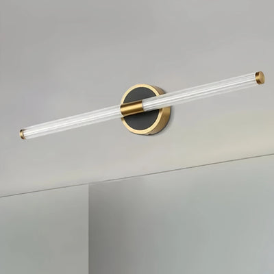 Lámpara de pared minimalista Arcato con espejo frontal para baño