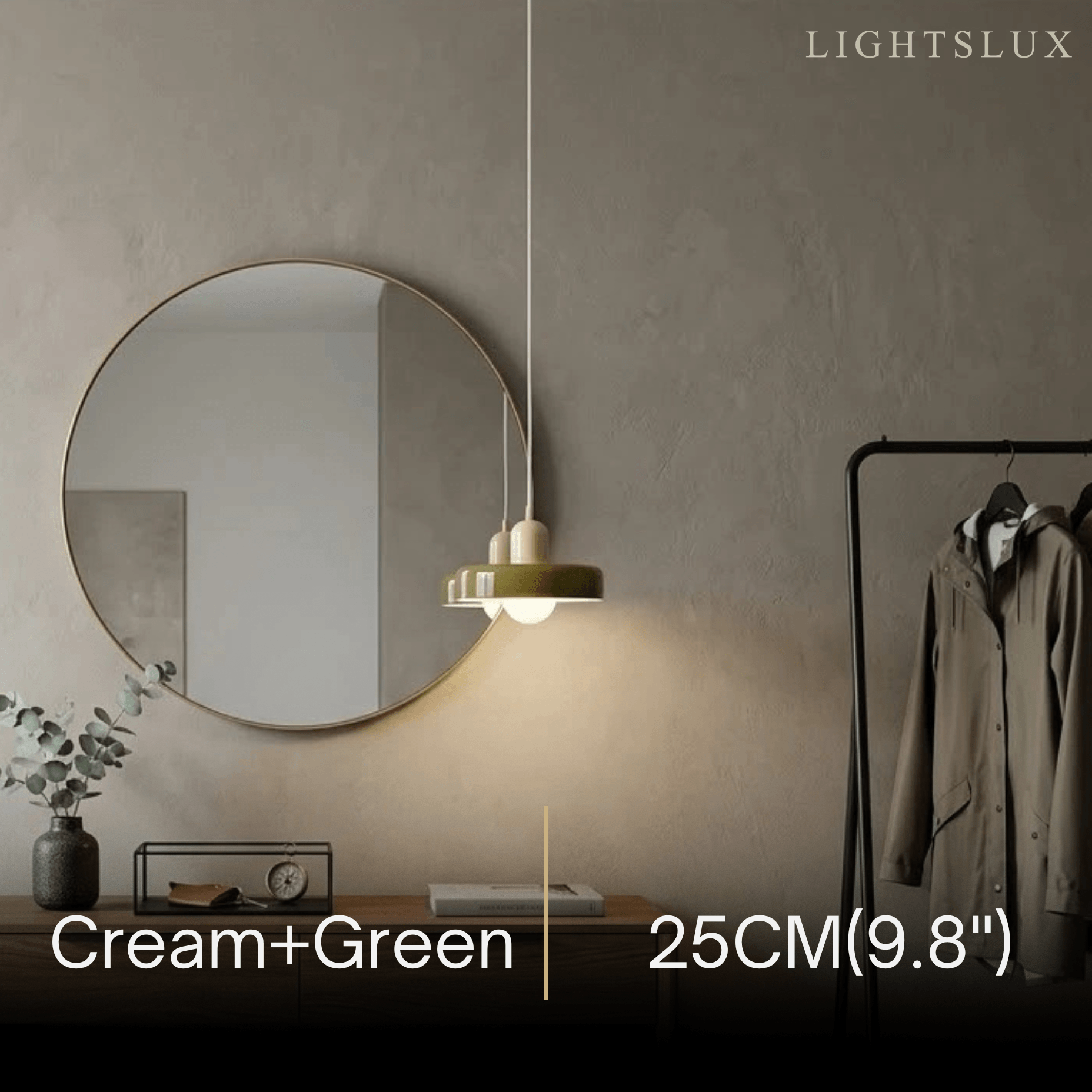 Morandia Nordic Pendant Light - Round Glass Shade for Living/Dining Room