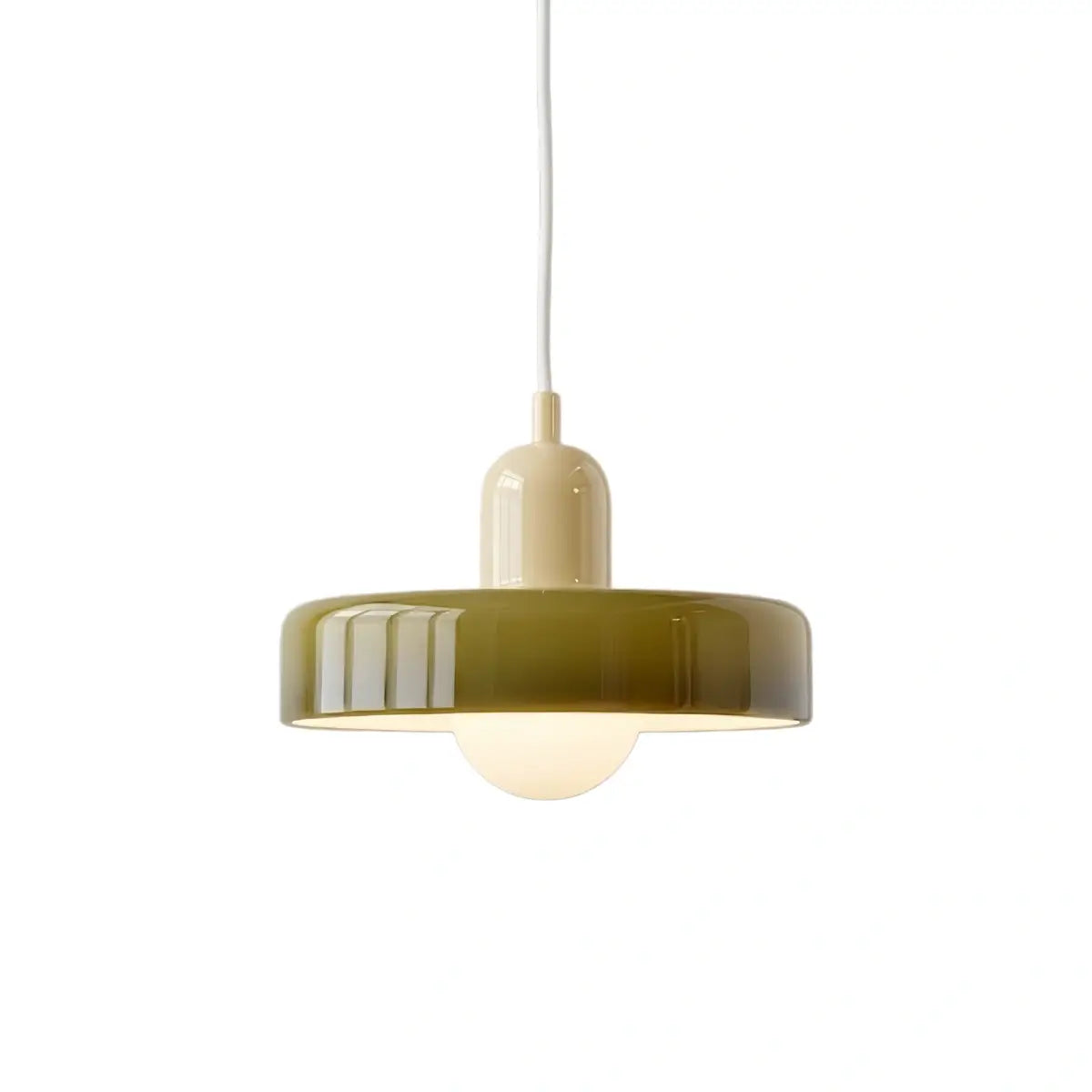 Morandia Nordic Pendant Light - Round Glass Shade for Living/Dining Room