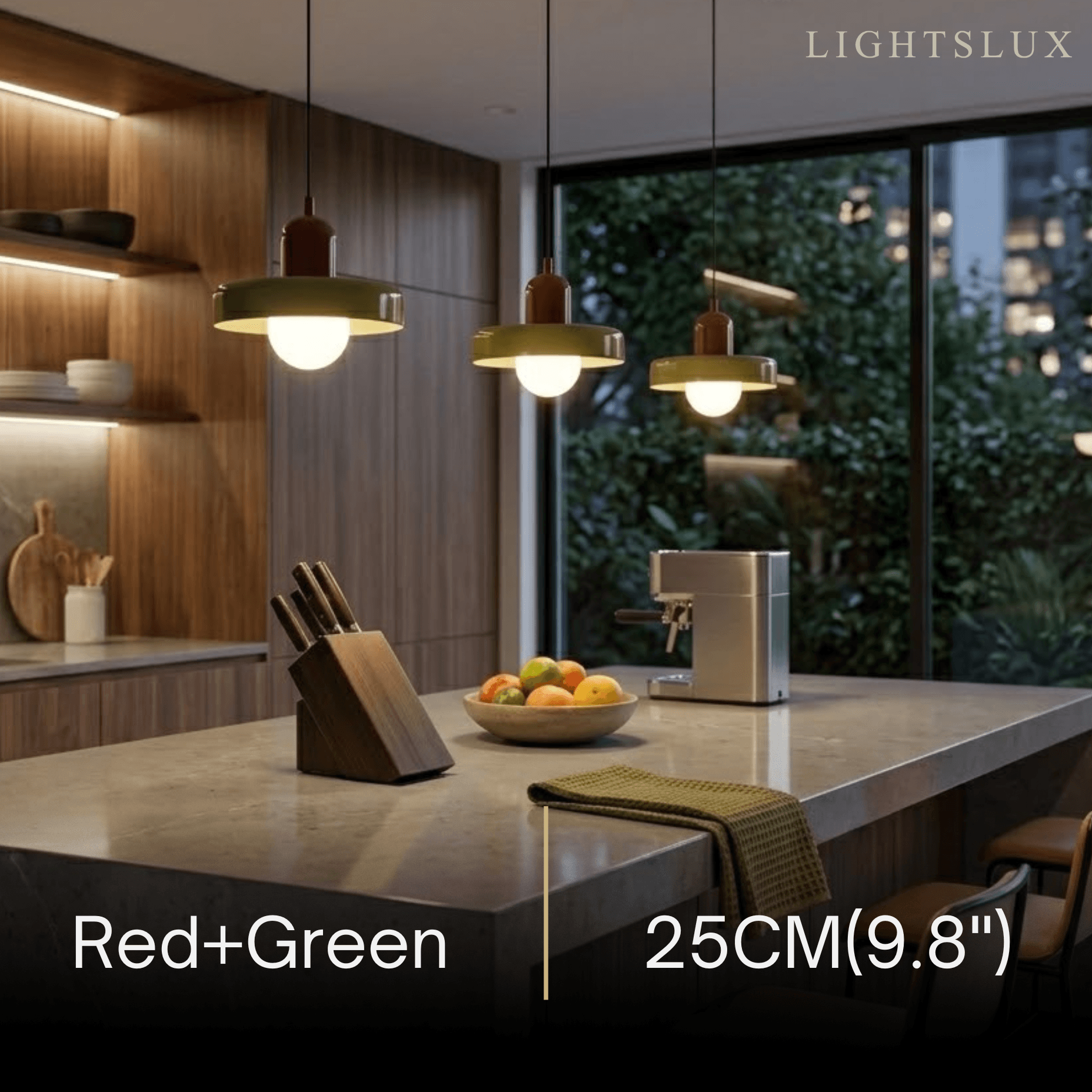 Morandia Nordic Pendant Light - Round Glass Shade for Living/Dining Room