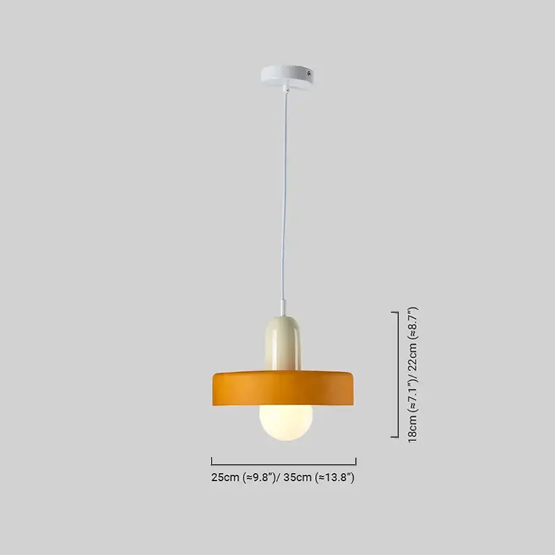 Morandi Glass Pendant Light Dimension