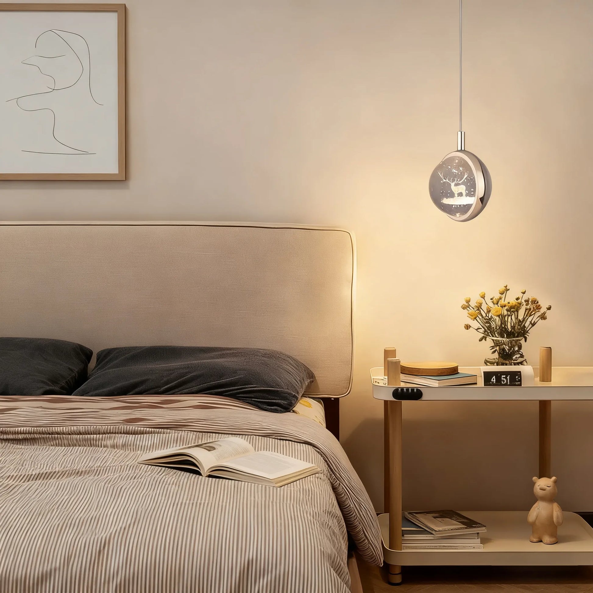 Art Deco Gold Pendant Light