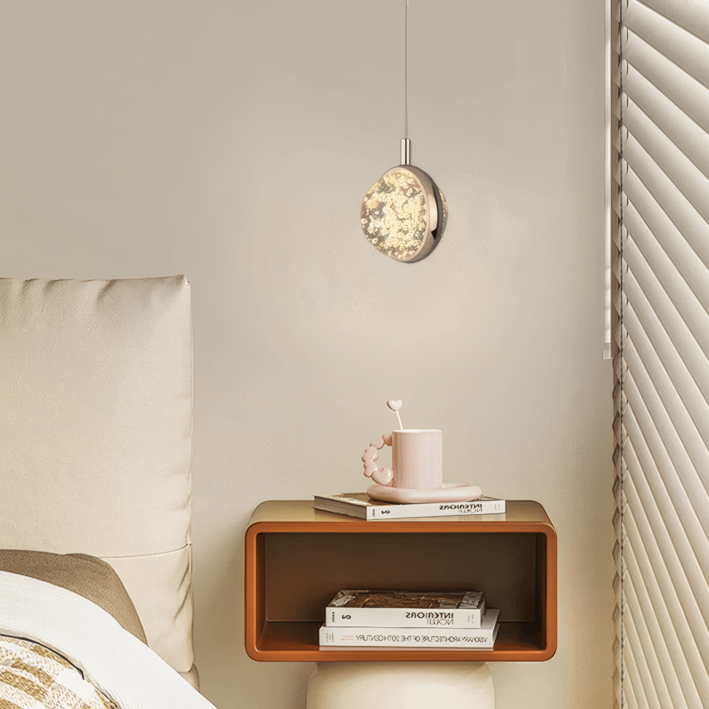 Art Deco Pendant Light Globular Bubble Bedroom