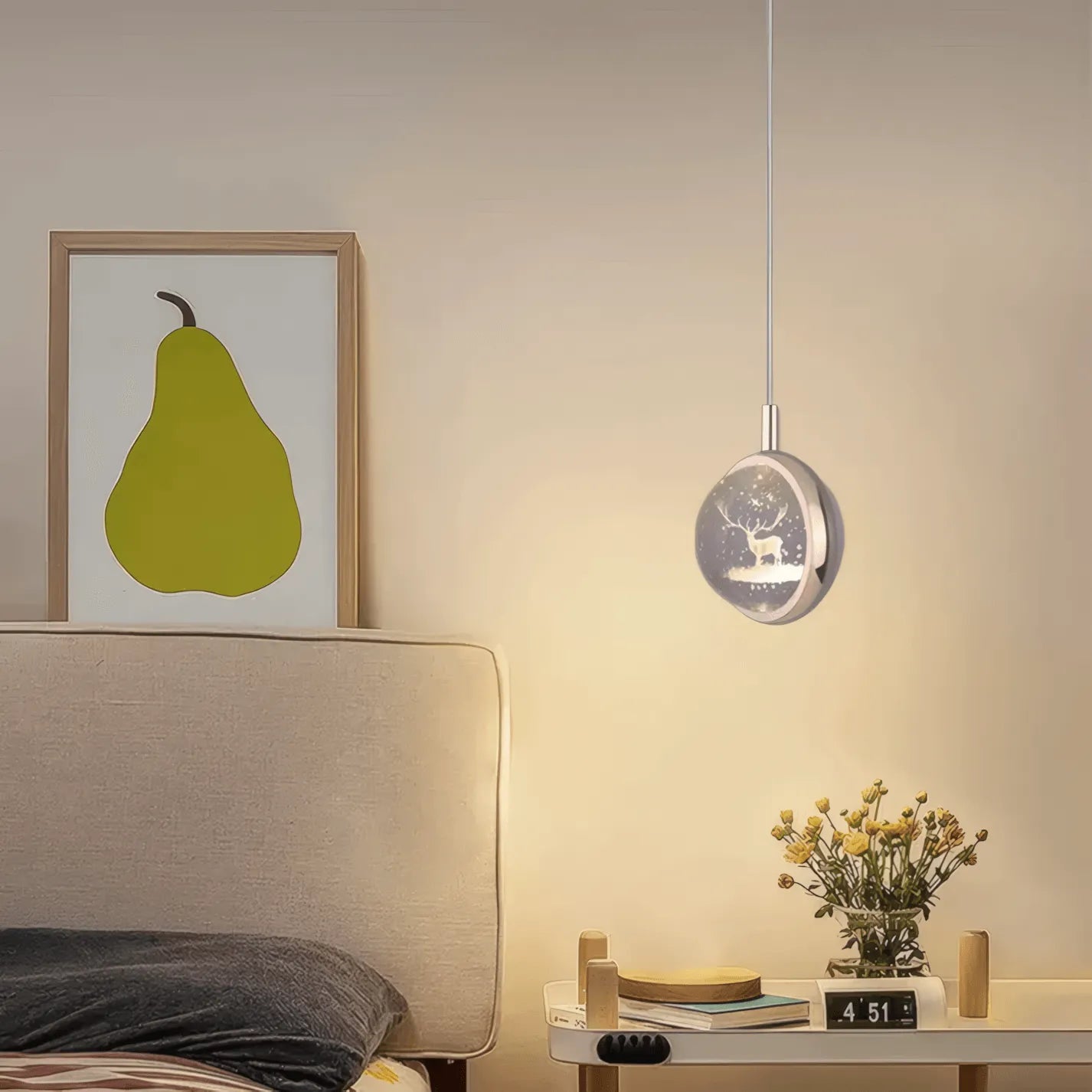 Art Deco Gold Pendant Light