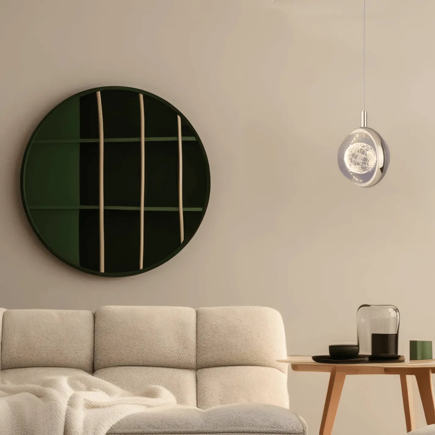 Art Deco Gold Pendant Light