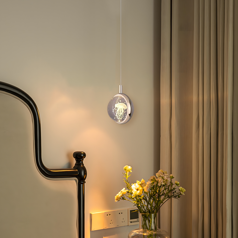 Art Deco Pendant Light Globular Jellyfish Bedroom