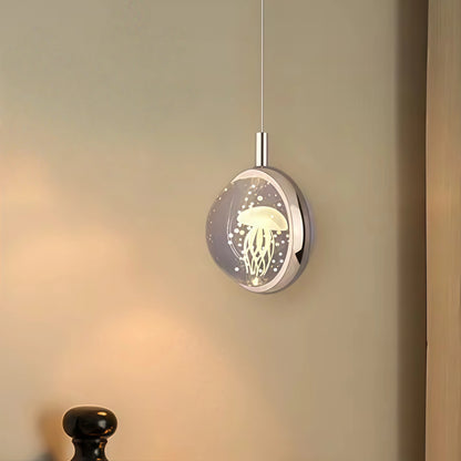 Lámpara colgante Vivara - Art Déco Oro, Metal Globular y Cristal