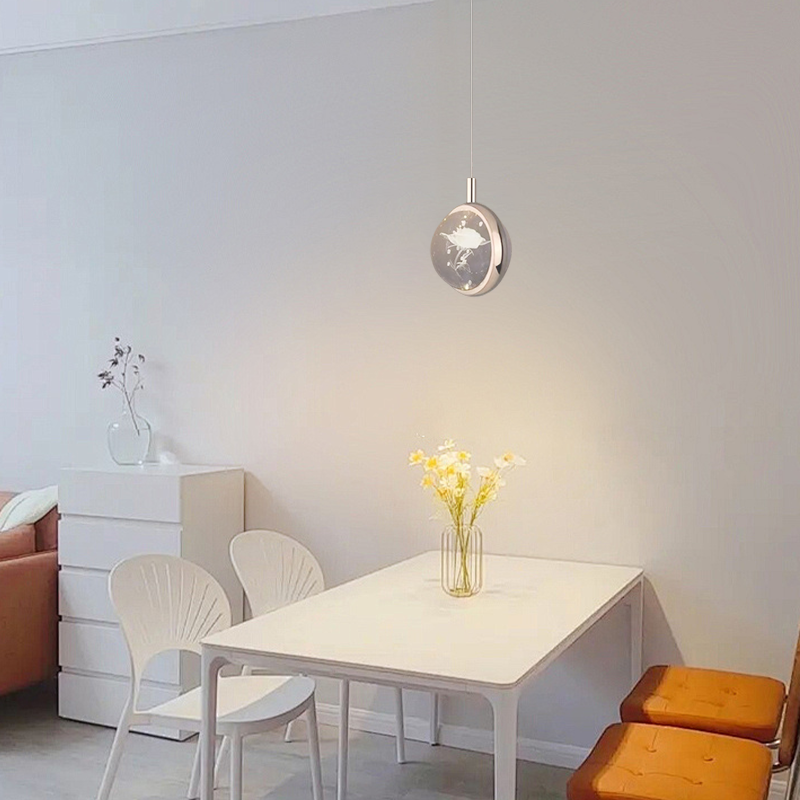 Art Deco Pendant Light Globular Rose Dining Room
