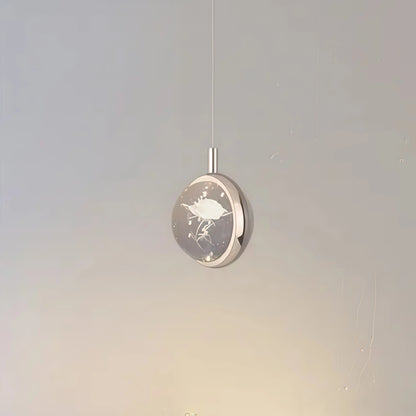 Lámpara colgante Vivara - Art Déco Oro, Metal Globular y Cristal