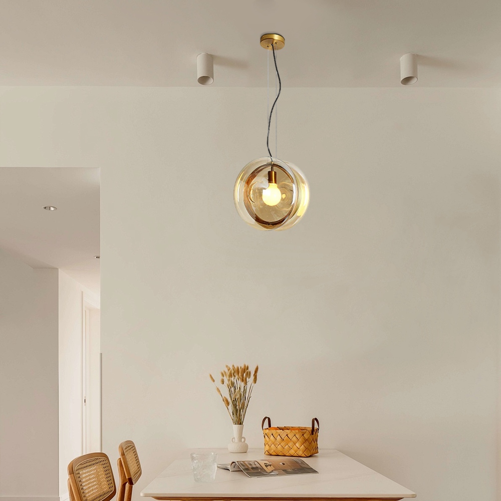 Morandia Designer Round Pendant Light – Blue