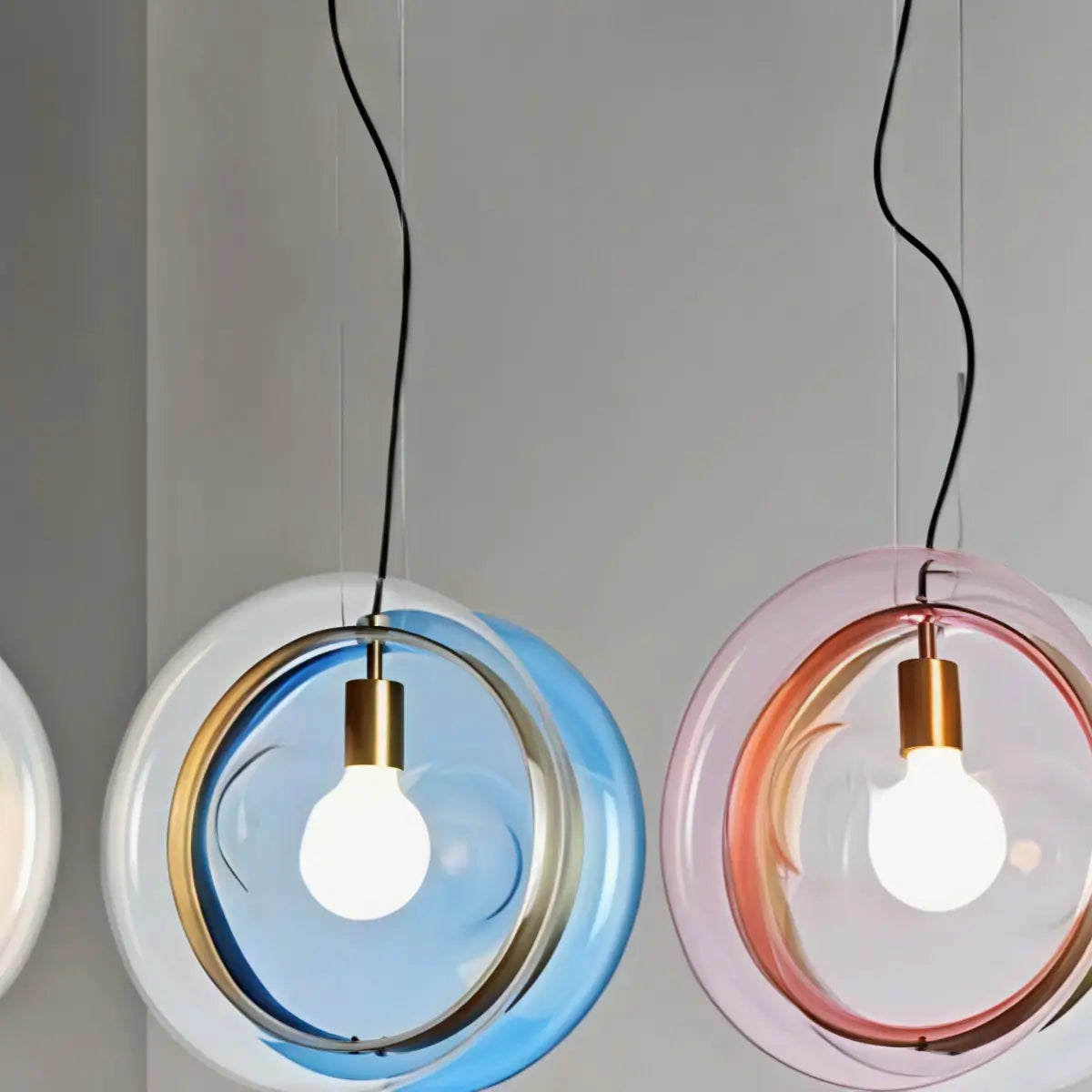 Morandia Designer Round Pendant Light – Blue