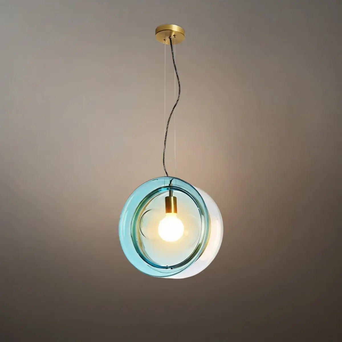 Morandia Designer Round Pendant Light – Blue