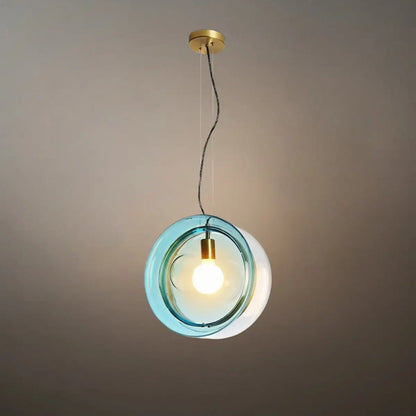 Morandia Designer Round Pendant Light – Blue