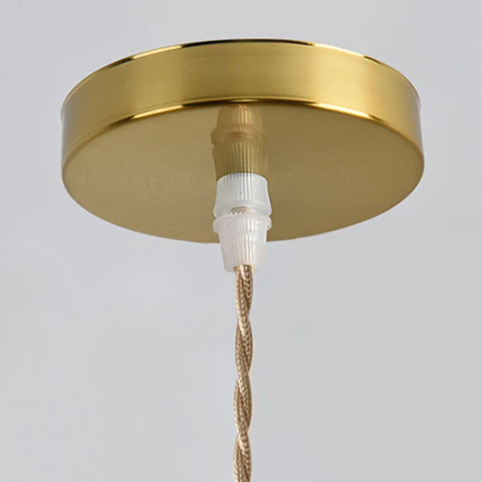 Art Deco Pendant Light – Clear Blown Glass 