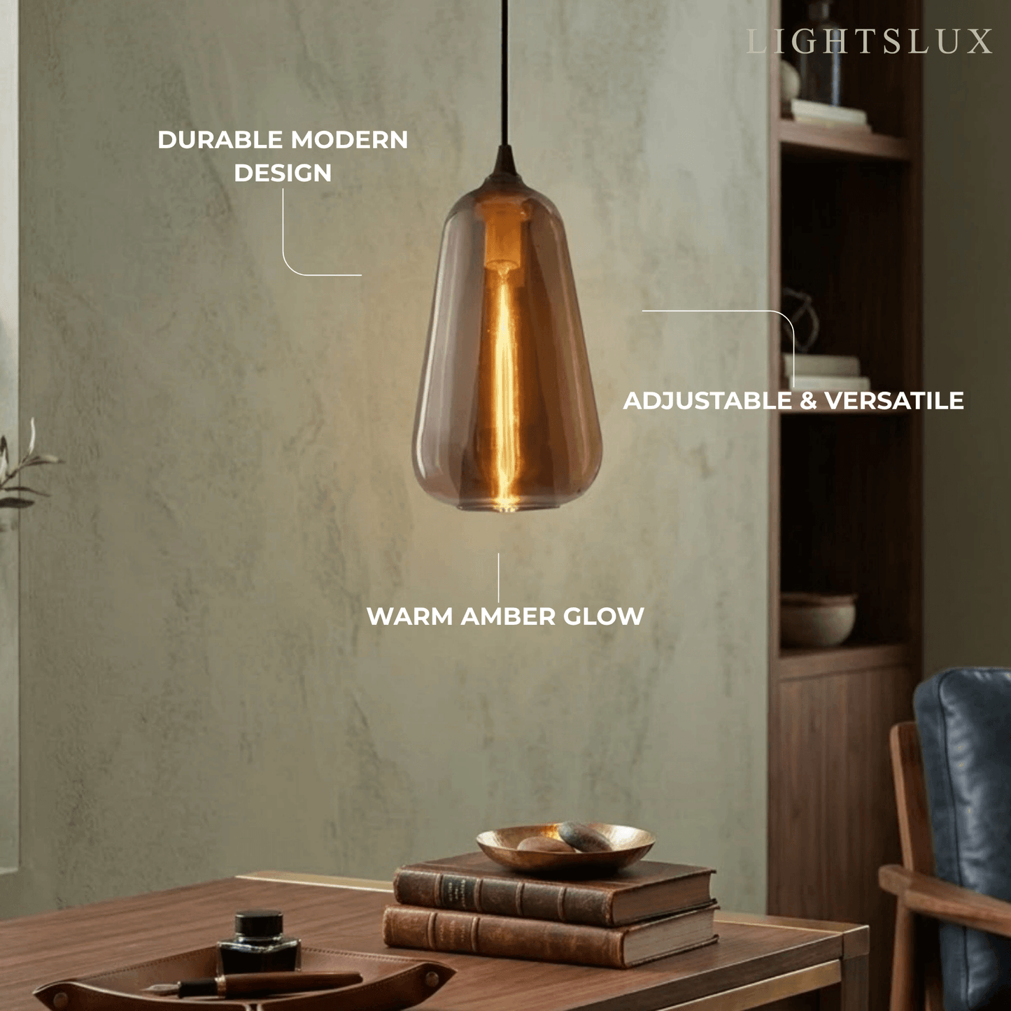 Modern_Amber_Glass_Pendant_Light