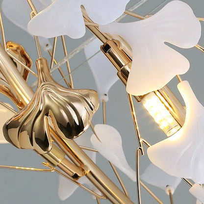 Chandelier - Gold Ceramic/Metal