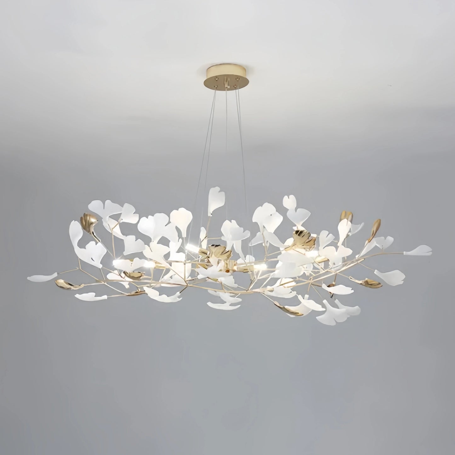 Excelis Art Deco Chandelier – Ceramic Design for Dining Room