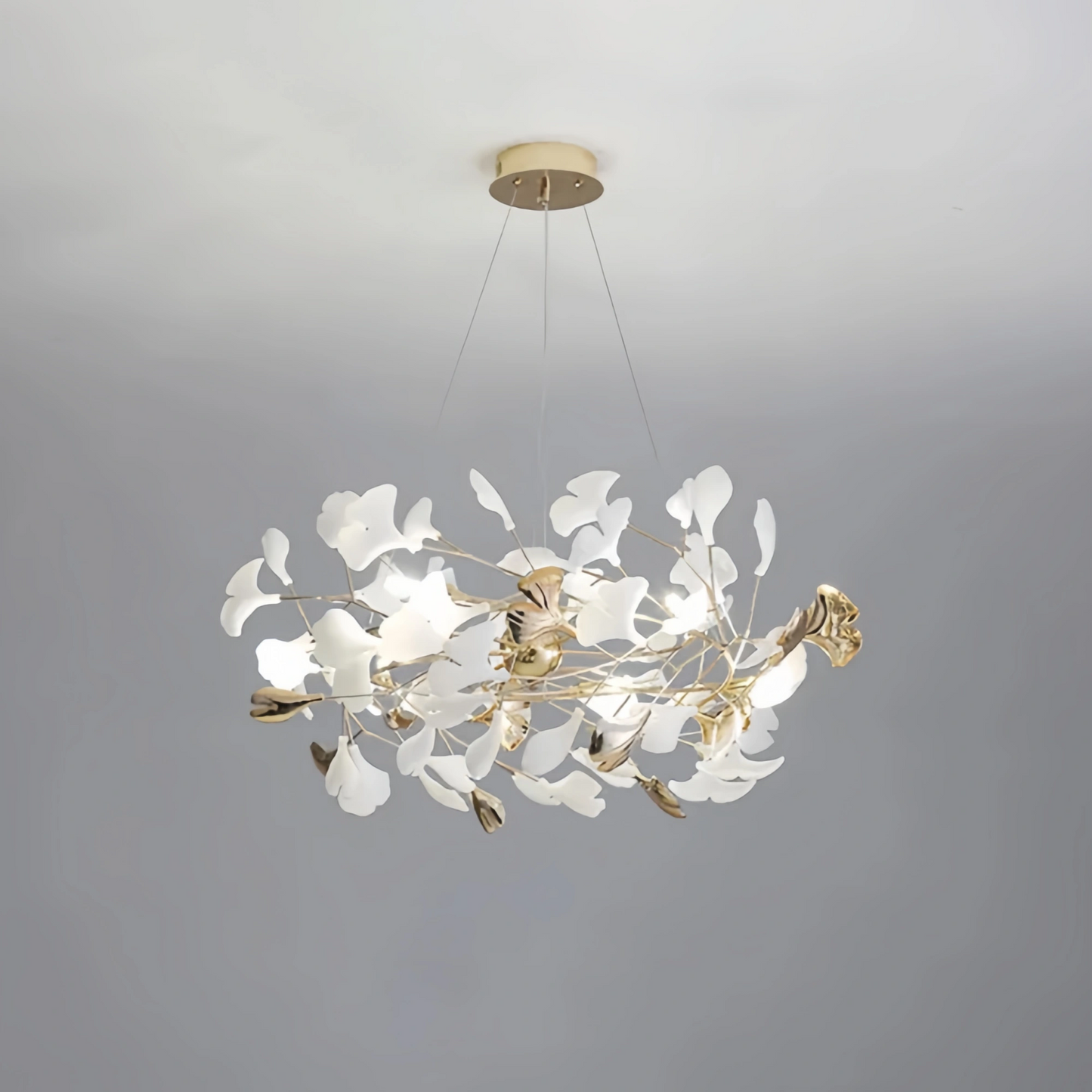 Excelis Art Deco Chandelier – Ceramic Design for Dining Room