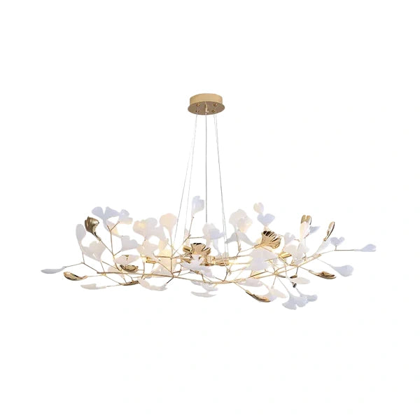 Excelis Art Deco Chandelier – Ceramic Design for Dining Room