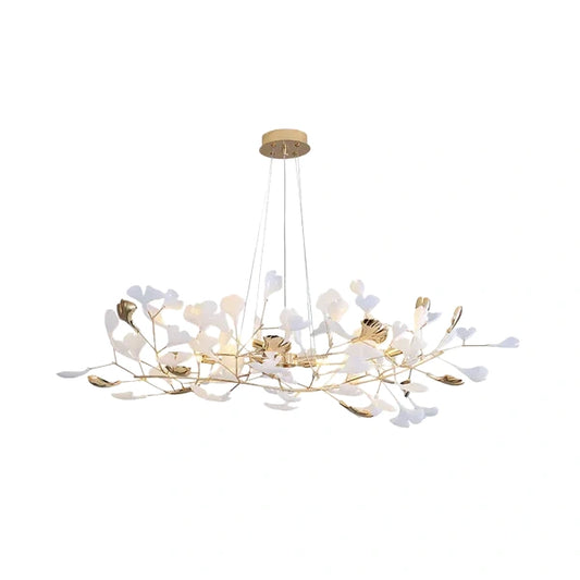 Excelis Art Deco Chandelier – Ceramic Design for Dining Room