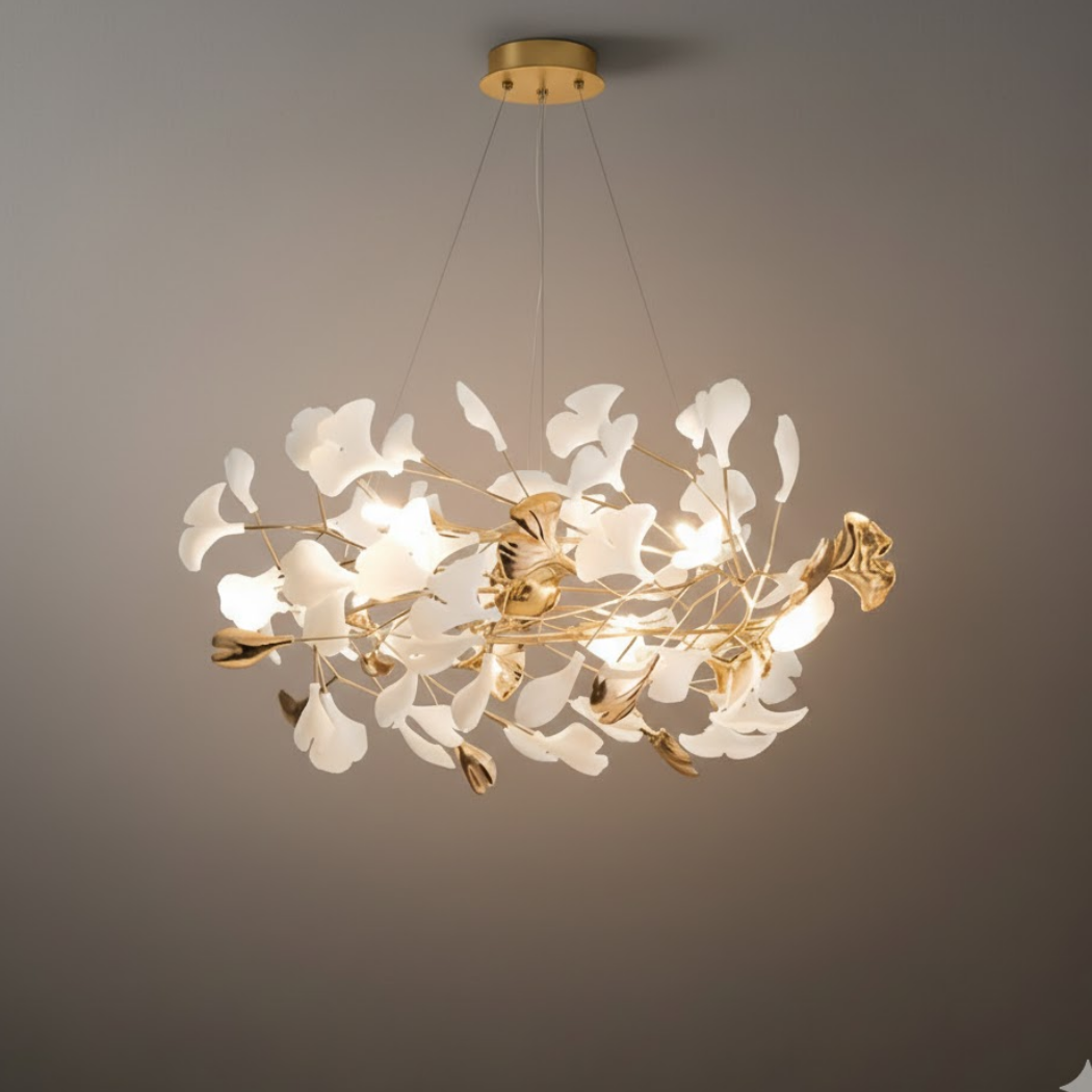 ALS241 Excelis Art Deco Chandelier – Ceramic Design for Dining Room