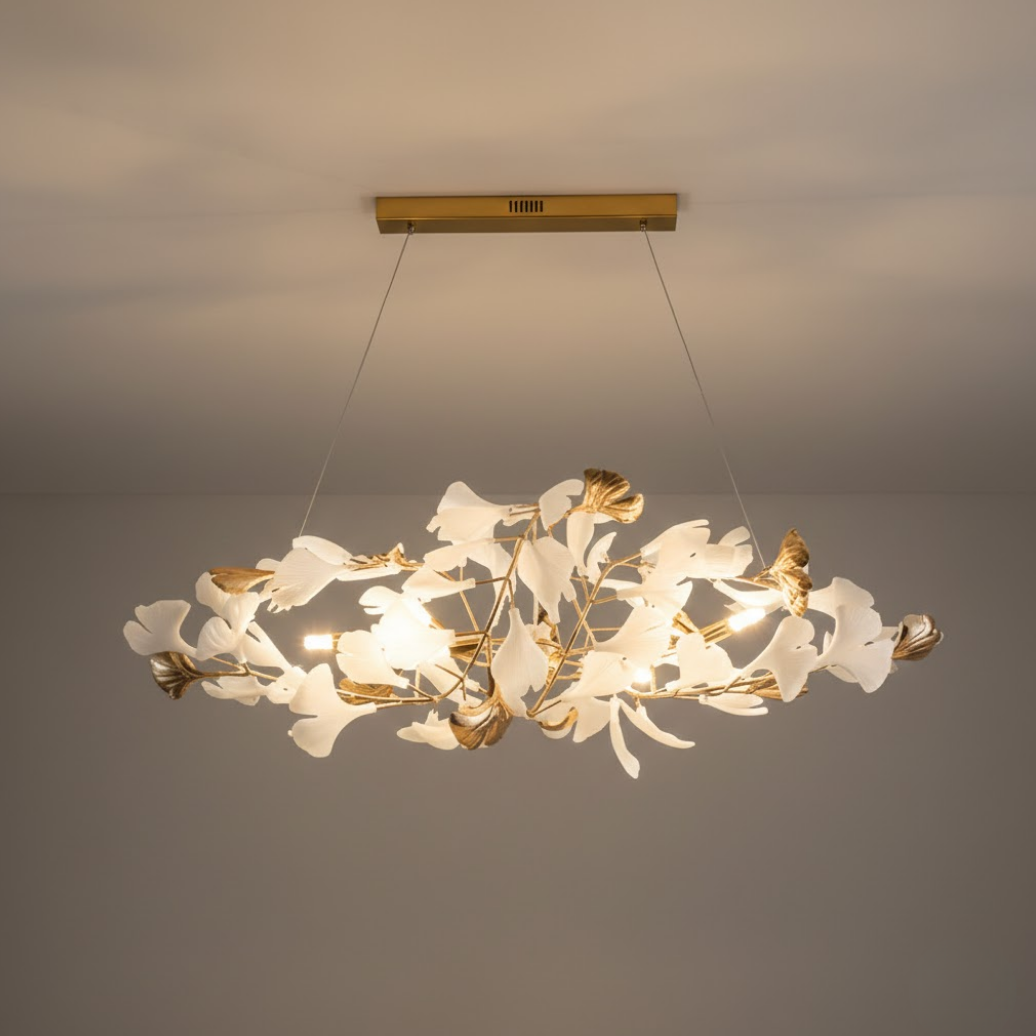 ALS241 Excelis Art Deco Chandelier – Ceramic Design for Dining Room