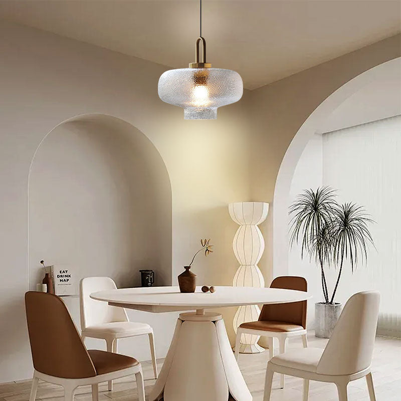 Industrial Glass Bottle Pendant Light