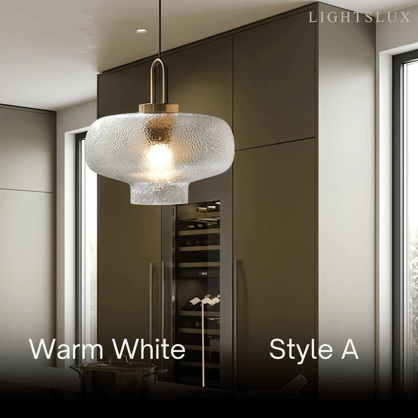 Vetro Industrial Glass Bottle Pendant Light