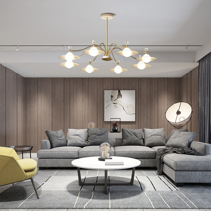  Modern Crystal Chandelier - 6/8 Head 