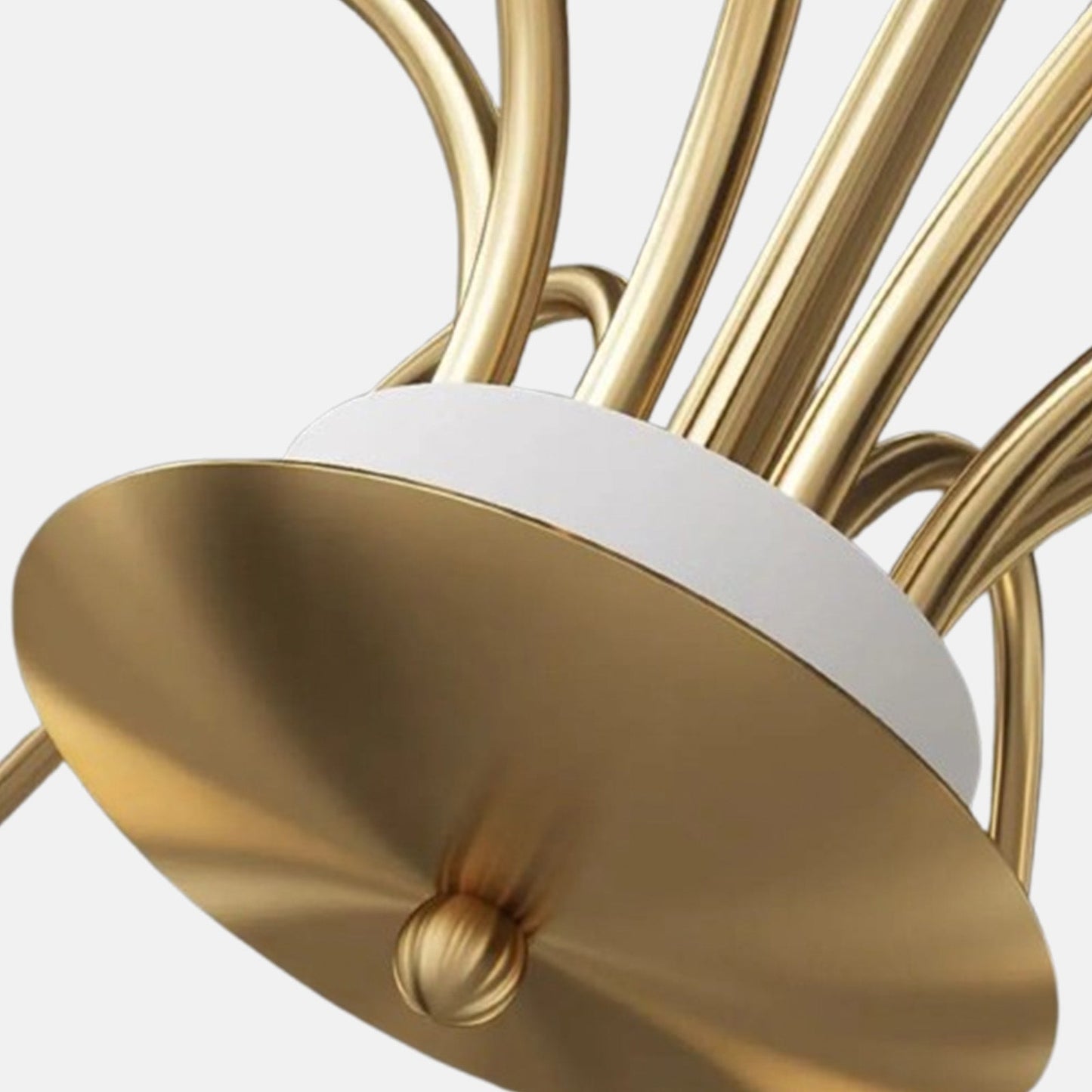 Modern Crystal Chandelier - 6/8 Head Gold Metal