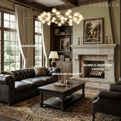 Nebula Modern Gold Chandelier