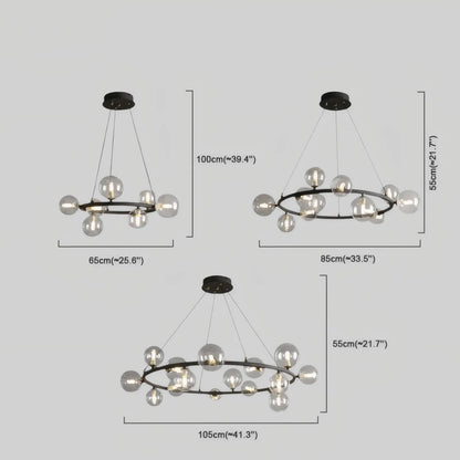 Art Deco Gold Ceiling Light - Dimensions