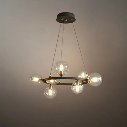 Chandelier - Metal Frame with Bubble Design for Living Room